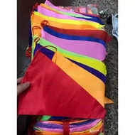 - 50 METERS - String flags, Five-colored flags, Bunting flags, Festival hanging flags, Multicolored 