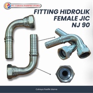 Fitting Hose Hidrolik Female JIC 10-10 NJ 90 - JIC 5/8 INCH ELBOW 90