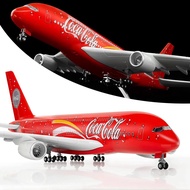 47CM with Light A380 Coca-Cola Airlines a380 Simulation Civil Airlines Aircraft Model