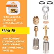 ZTTO | ZTTO MTB Bike Hydraulic Disc Brake Connector Bicycle Oil Hose Insert Olive Banjo Set BH90 Gui