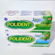 Polident Freshmint 20gr/Polident Flavor Free 20gr/denture Glue