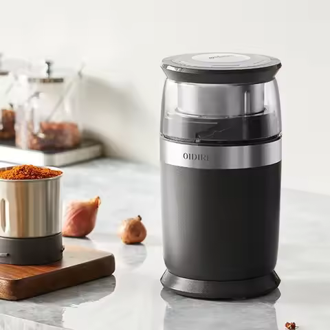 OIDIRE Electric Grinder 4 Blade Steel Knife Quick Sharpening For Home Kitchen Stainless Steel Cup Jo