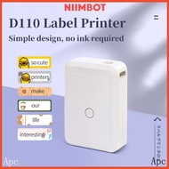 【เครื่องปริ้นพกพา Niimbot D110 Label Printer Wireless Bluetooth Thermal Label Portable Printer smaller Family notes Memo for Android / IOS Phone (Ready Stock)