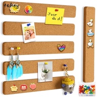 WITAK Pushpin Cork Board, Cork Material Self Adhesive Self Adhesive Cork Board, Multifunctional Remo