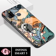 Case Infinix Smart 5 - Casing Infinix Smart 5 Terbaru GRAND88 [ Astronot Kartun ] Silikon Infinix Smart 5 - Case Hp Glosy - Cassing Hp - Softcase Glass Kaca - Softcase Infinix Smart 5 - Kesing Infinix Smart 5 - Kondom Hp - Case Terlaris - Case Terbaru