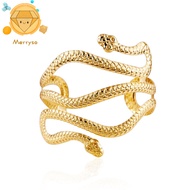 Women Bangle Cool Hip Hop Punk Personality Open Adjustable Twining Snake Arm Bracelet Armlet Armband