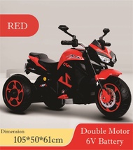 TOYS STREET KID BATTERY OPERATED ELECTRIC RIDE ON STYLISH BRANDED SUPER BIKE 3 WHEEL VEHICLE MOTORCY