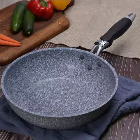 Non-Stick Pan Frying Pan Wok Pan 28cm Home Steak Skillet Pancake Fried Induction Cooker Gas Stove Sp