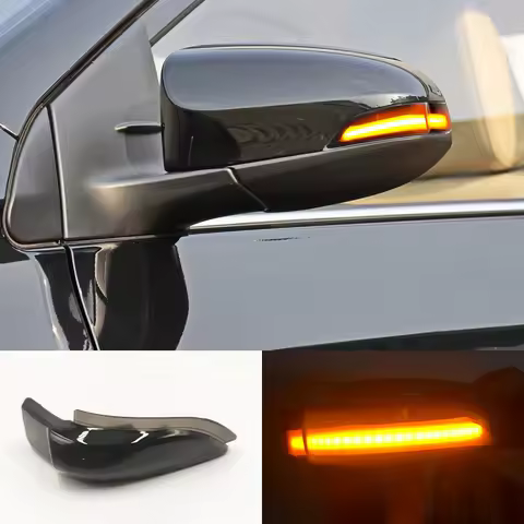 2PCS For Toyota Corolla Camry Prius Vios Yaris Venza Avalon Altis LED Dynamic Turn Signal Light Side
