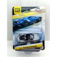 Packaging~1: 64~Porsche Porsche 918 Spyder Gray Shock Absorber Effect Screw Chassis Alloy Scooter