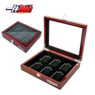 Zippo zippo Storage Box Highlight Lighter Anti-dust Display Box 6-Position Lighter Imitation Mahogan