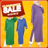 🇲🇾 DESINCE Women Ironless Muslimah Dress Long Sleeve Baju Muslimah WW 036