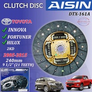 AISIN CLUTCH DISC TOYOTA INNOVA/HILUX/FORTUNER 2005-20015 2KD  DTX-161A