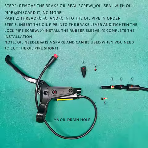 NFOX SM2A electric bicycle hydraulic disc brake handle with four piston two piston calipers 2-pin 3-