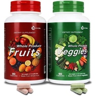 and eggies plement – Whole  Natural ers Ingredients with 34 s and egetables, 180 Total egetarian Cap