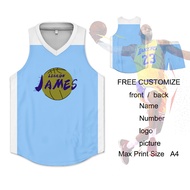 Basketball Jersey Customized Of Name And Number Only Full Sublimation High Quality Fabrics Basketbal