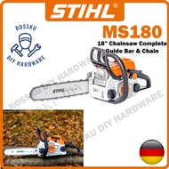 STIHL MS180 18 inch Chainsaw Chain saw complete guide bar &amp; chain Germany Petrol Engine
