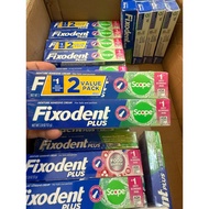 Fixodent Plus Scope Denture Adhesive 57g/USA