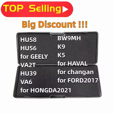 lishi 2 in 1 tool HU58 HU56 for GEELY VA2T HU39 VA6 for HONDA2021 BW9MH K9 K5 for haval for changan 