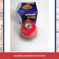 SOBAR CUP BRUSH 3" inch Stainless Steel Cup Brush/ CUP BRUSH WIRE WHEEL FOR ANGLE GRINDER