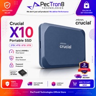 Crucial X10 Portable SSD 2TB 4TB 6TB 8TB USB-C External Solid State Drive Up to 2100MB/s