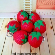 GANTUNGAN Squishy Strawberry/Fruit Strawberry Squishy Keychain