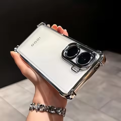 Four Corners Anti-shock Case For Vivo IQOO Neo 10 9 Pro IQOO Neo9 S 5G Lens Protection Plating Shock