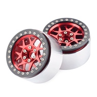 New

 PYFORE 2.2In Aluminum Alloy Metal Wheel Hub Tires 64*35mm 12mm Adapter for 1/10 1/8 RC Model C