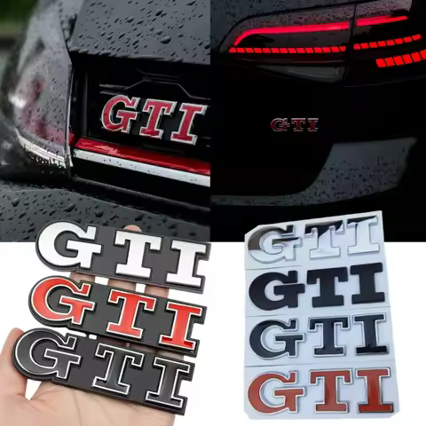 3D Metal Car Trunk Logo Sticker Grill Emblems Badge Decals For Volkswagen Golf GTI MK2 MK3 MK4 MK5 M