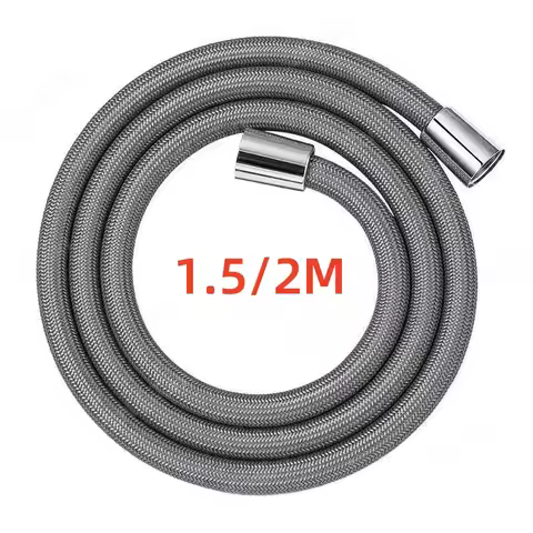 1.5/2M Nylon Flexible Shower Head Hose High Pressure Shower Tube GI/2 Universal Shower Pipe Bathroom