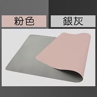 120X50 CM (1入)優質素面雙色/滑鼠墊 /桌墊 /餐墊 台灣現貨加大加寬 辦公桌墊 NB 電腦桌墊 餐桌桌墊 防水防油 書桌墊 滑鼠墊 粉色+銀灰