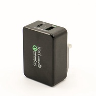 ion - 開倉價 2/4-8/4 售完即止!! Qualcomm Quick Charge 3.0 Type C PD 雙 USB 輸出家居及旅遊便攜式快速智能充電器