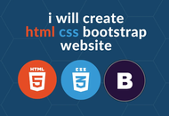 Website creation services using HTML CSS & Bootstrap