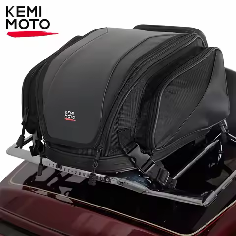 Motorcycle Tail Bag PU Portable Foldable Rear Seat Bag Backpack For R1250GS R1200GS LC ADV For Touri