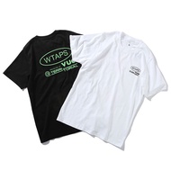 Summer Pure Cotton Breathable WTAPS PROTECTED BY Printed Round Neck Short Sleeve T-Shirt