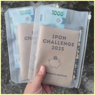 ⊕ ✲ ♞,♘Ipon Challenge 2025 Chinkee Tan Card 5 10 20 Booklet with Pouch Bill Alkansya Peso Sense Min
