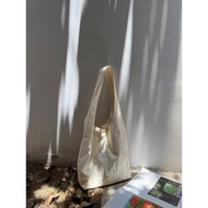 Lost Chill-Original Minimalist Pure White Shoulder Bag Vest Bag depound Underarm Bag Canvas Bag Comm