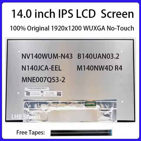 14 Inch Laptop LCD Screen NV140WUM N43 NV140WUM-N43 B140UAN03.2 N140JCA-EEL MNE007QS3-2 Display Matr