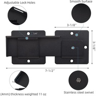 1Pack Flip Gate Latch Lock with Padlock Hole,4mm Heavy Duty Steel Adjustable Door Lock for Swing Ope