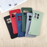 Slim Hard PC Frameless Phone Case For OnePlus13 OnePlus 13 1+13 5G Solid Candy Color Matte Cover