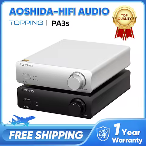 TOPPING PA3s Amplifier 2x MA12070 Fully Class D Balanced HIFI Digital Amplifier TRS RCA Input High P