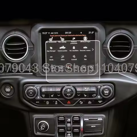 For Jeep Wrangler Rubicon 4xe 392 2021 Car Navigation infotainment Screen Protector Tempered GlassTo