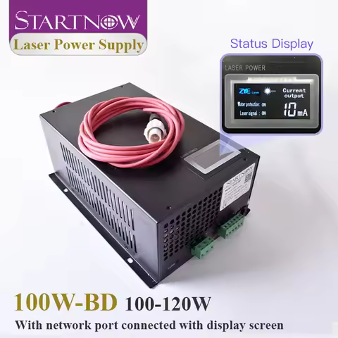 Startnow 100W-BD CO2 Laser Power Supply 120W With Display Screen 110V PSU MYJG-100 220V Co2 Laser Tu