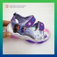 LAMP SANDAL FROZEN FOR GIRL (20-31) GIRL SHOES GIRL SANDAL KASUT LAMPU SANDAL BUDAK PEREMPUAN SANDAL