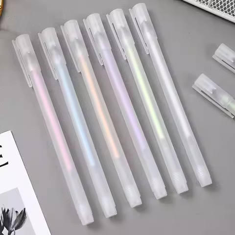 6 Pcs Scrapbook Quick Dry Glue Pens Crafting Pen Quick Liquid Glue Pen Set for Scrapbooking Papercra