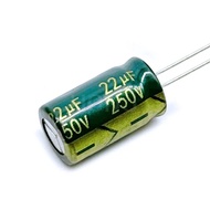 10PCS 250V22UF Aluminum Electrolytic Capacitor Original Low Esr/impedance High Frequency Size 10*17 