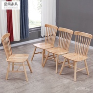 Dessert Restaurant Nordic Cafe Windsor Chair Milk Tea Shop Factory Direct Sale Solid Wood Chair Back