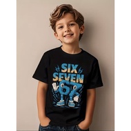 Funny Six Seven Italian Brainrot 67 Number Graphic Print T-Shirt Boy/Girl Summer 219
