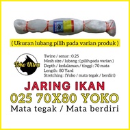 JARING IKAN 025 70X80 YOKO / JARING SENAR 025 / JARING KEPITING / PUKAT 025 / JARING IKAN SENAR 025