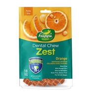 Happi Doggy Dental Chew Zest Petite Orange 2.5inch / Dog Dental Chew / Dog Chew